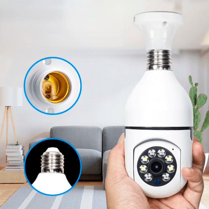 Câmera de Segurança Wi-Fi Visão Noturna Panorâmica 360º