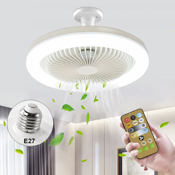 Lâmpada turbo led de ultra potência e ventilador (2 em 1)