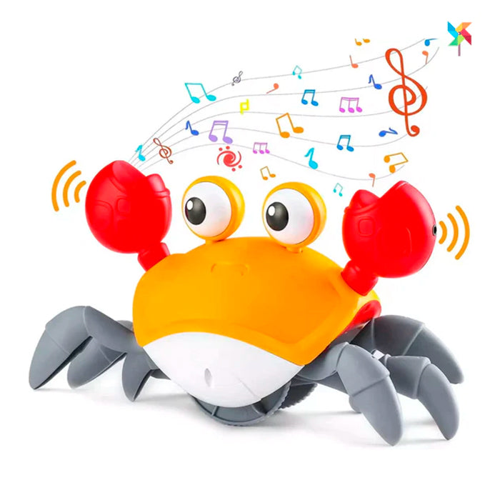 Caranguejo Fujão com Sensor Músicas e Luzes