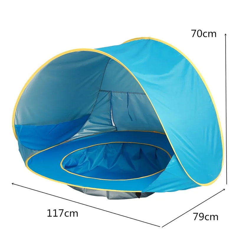 Tenda de praia para bebês, proteção UV